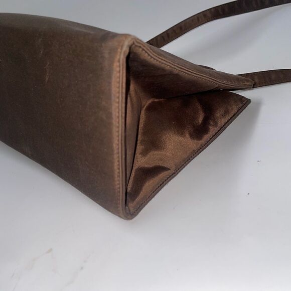Kate Spade Brown Satiny Shoulder Bag Brown - Picture 8 of 12